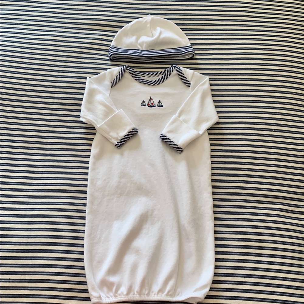 Little Me Gown and Hat